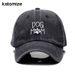 Vintage lavado algodão cão mãe bordado beisebol para homens mulheres pai chapéu bonés de golfe snapback boné dropshipping_voghion.com