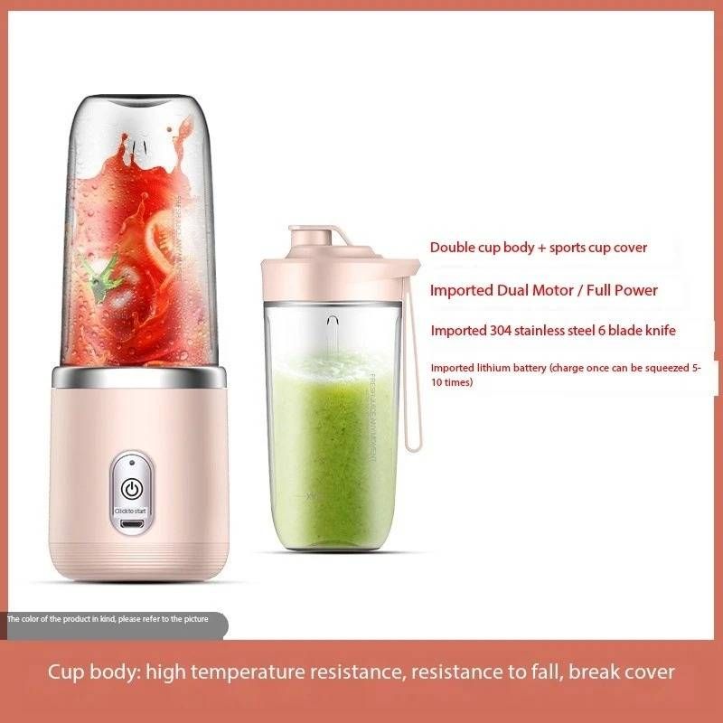 Extractor de jugos portátil, recargable, pequeño, para el hogar, multifuncional, 1 unidad_voghion.com