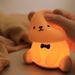 Teddybär Nachtlicht Bunte Atmosphäre Pat Licht Niedliche Cartoon Nachtlicht Schlafzimmer Nachttischlampe_voghion.com