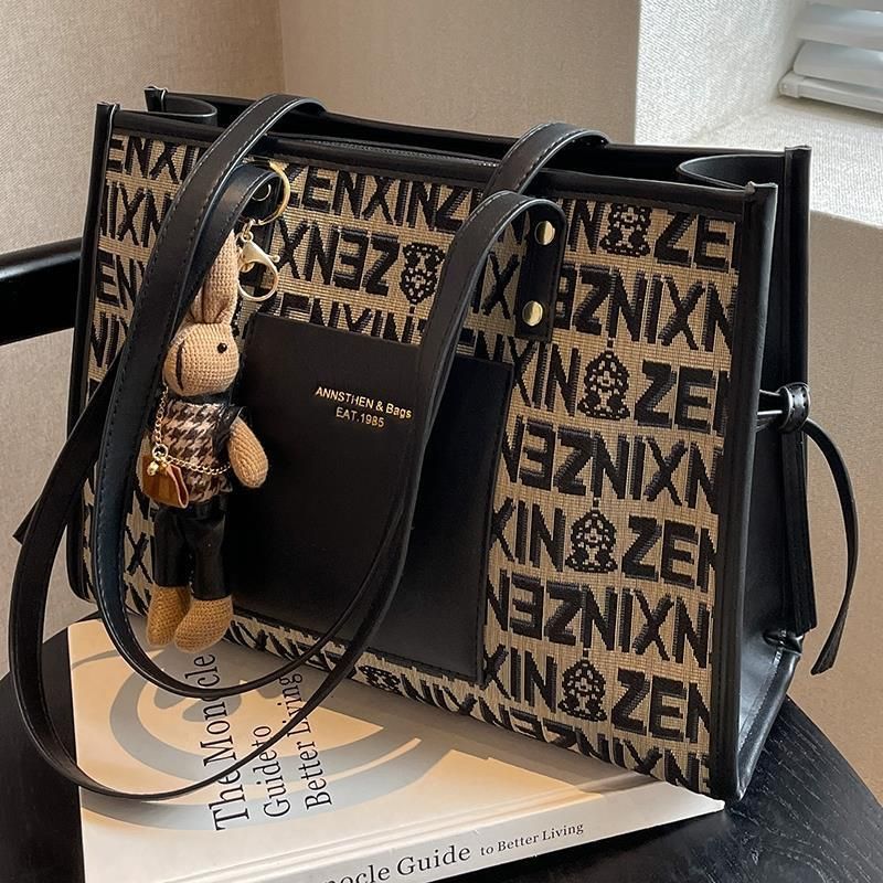 Women's Large Capacity Autumn Winter New 2023 Shoulder High-Quality Niche Commuter Tote Bag_voghion.com