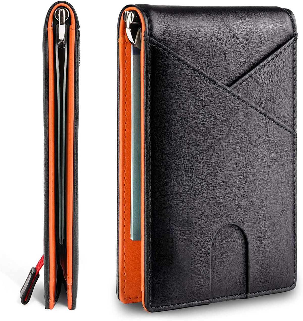 RFID-blockierendes Kartenetui – Geldbörse aus ultra-faserigem Leder im Vintage-Stil für Herren, schlankes Design mit Diebstahlschutz_voghion.com