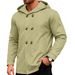 Men’S Slim-Fit Mid-Length Hooded Trench Coat – Lightweight Polyester Casual Windbreaker For Fall (Multiple Colors & Sizes)_voghion.com