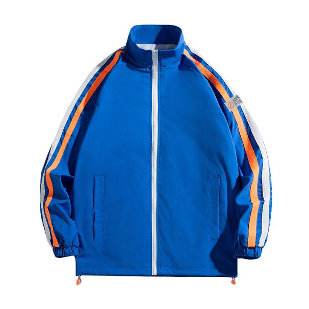 Giacca da gioventù primavera e autunno 2023 nuova giacca a vento da uomo con colletto rialzato e clip colorata per abbigliamento sportivo_voghion.com