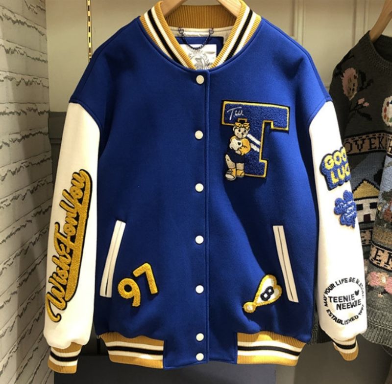 Men's Clothing 2024 New Style Patchwork Baseball Jacket Men's Spring And Autumn Couple Ins Trendy Hip-Hop Jacket Men's Loose Casual Coat Men_voghion.com