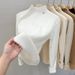 Damen-Strickpullover mit Fleecefutter und hohem Kragen – weicher, warmer Rollkragenpullover für den Winter, schmal geschnittenes Thermooberteil für Freizeit und Büro_voghion.com