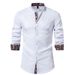 2025d Plus Size Spring Autumn New Men's Stand Collar Henley Paisley Color Block Long Sleeve Shirt A348_voghion.com