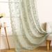 Lace Sheer Curtains – Vintage Floral Voile Drapes For Windows, 100% Polyester, White & Mint Green, 4 Sizes – Boho Chic Room Decor_voghion.com