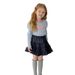 Kinderkleidung Herbst Neue Mode Kinder Mädchen Casual Prinzessin Cartoon Print Halblanger Jeansrock_voghion.com