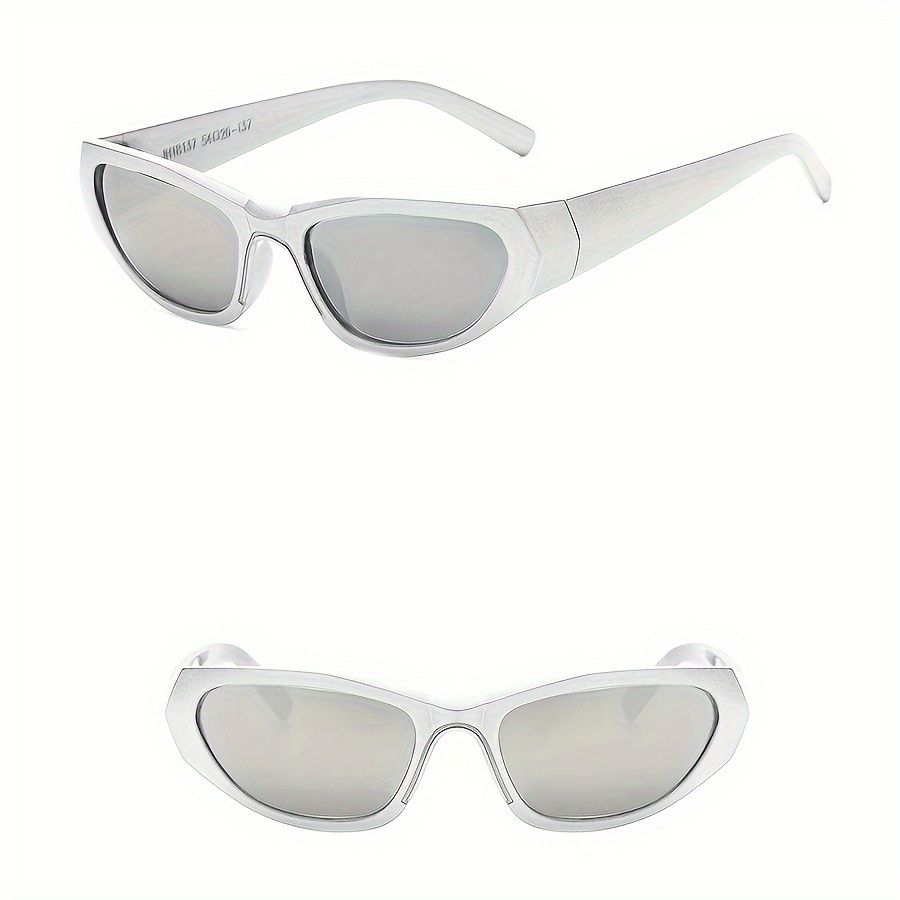 Y2K küberpunk moeprillid naistele ja meestele, futuristlikud peegelpildiga moodsad spordipäikeseprillid jalgrattasõiduks, rannapeoks_voghion.com