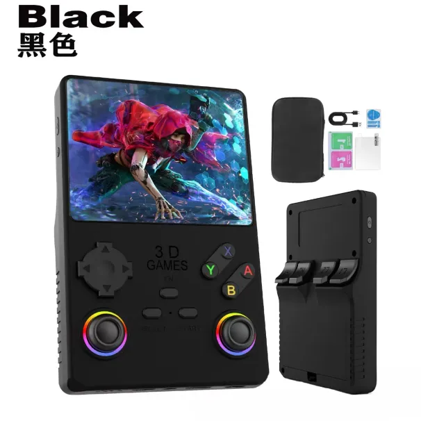 Consola de juegos portátil V40MAX 2025, pantalla IPS de 4'', batería de 4000 mAh, joystick, efecto de iluminación RGB, 256 GB, con más de 40 000 juegos_voghion.com