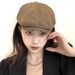 Blogger Style Summer Women's Breathable Cotton Linen Reversible Korean Version Of The British Beret Baseball Cap_voghion.com