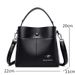 Hoogwaardige damestas van het merk, hoogwaardige schouderband van PU-leer, emmervormig, modieus, designer_voghion.com