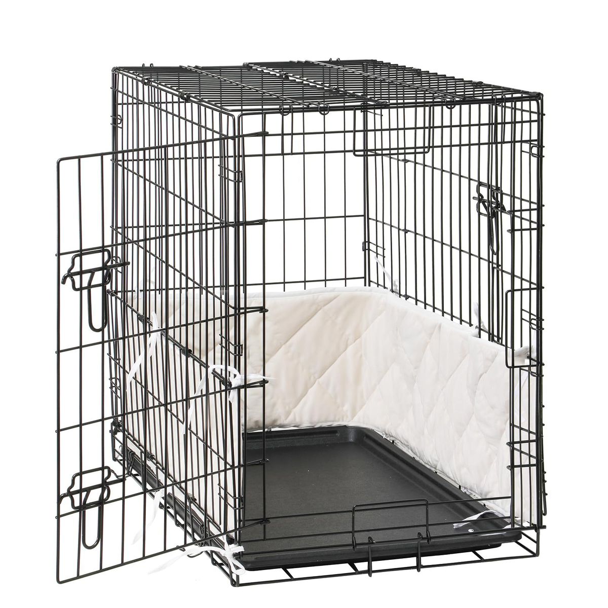 New Dog Cage With Internal Partition, Easy Clean, Convenient To Carry, Protects Dogs_voghion.com