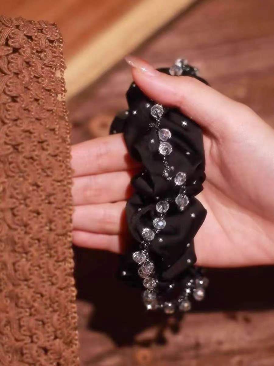 Temperamento Moda Cristallo Corda per Capelli Donna Nuovo di Alta Qualità Cravatta per Capelli Cravatta per Capelli Accessori per Capelli alla Moda_voghion.com