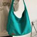 Minimalist Large Capacity Student Tote Spring New Fashion Simple Shoulder Handheld Casual Class Canvas Bag_voghion.com