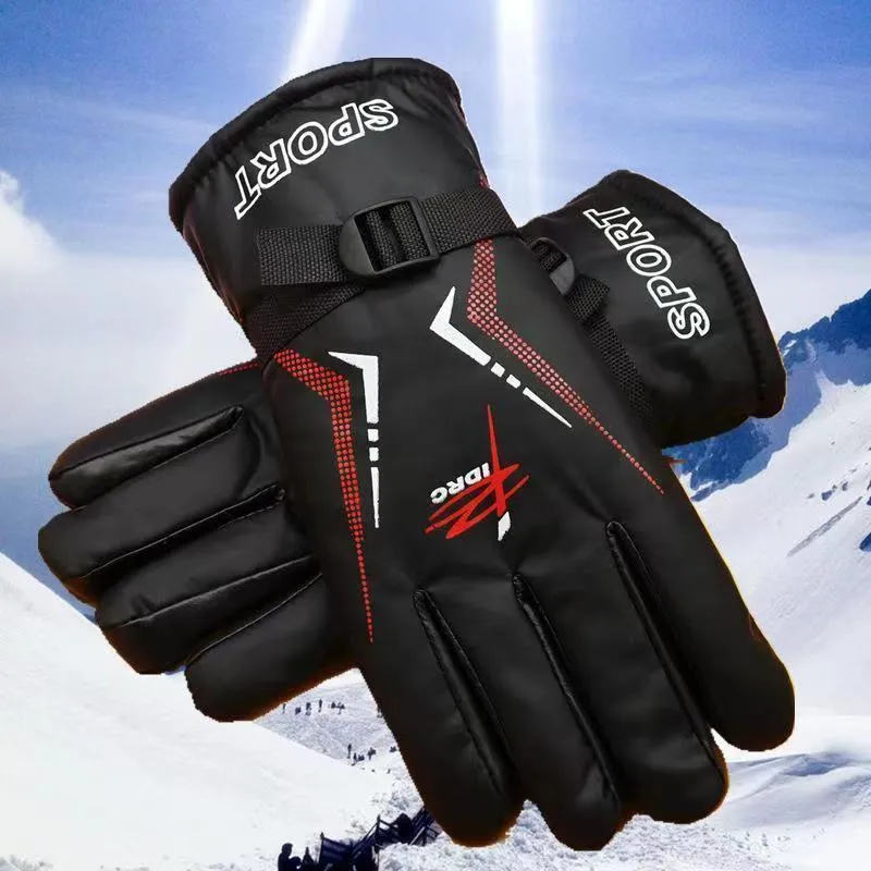 New Men's Women's Winter With Thick Velvet Insulation For Outdoor Skiing, Electric Bike Riding, And Anti Slip Gloves_voghion.com