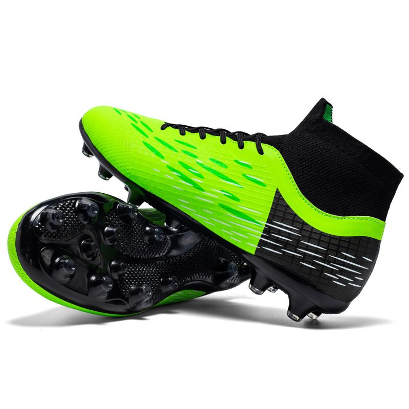 23 cross-border high-top football shoes, long spikes and broken spikes, competition training shoes for men and women, adult Football Shoes_voghion.com
