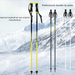 Lightweight Aluminum-Magnesium Alloy Thin 100-1 Winter Ski Equipment Snowboard Poles_voghion.com