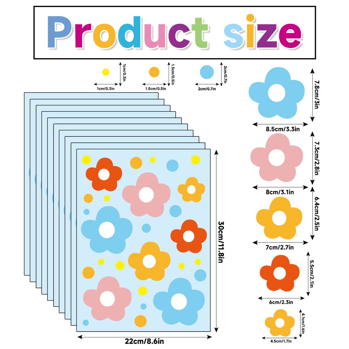 Cross-Border Small Flower Decoration Atmosphere Wall Static Cling Window Flowers Spring Fresh Stickers Customization_voghion.com