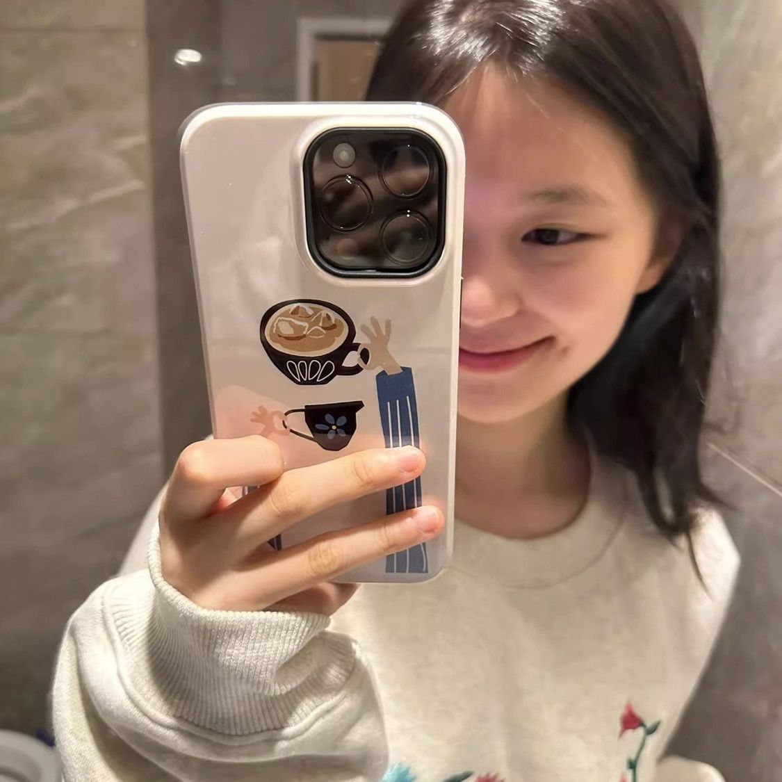 【 3048 Favoritten vun de Leit 】 Nomëtteg Téi Molerei 15 Telefon IPhone 13 Trendy 14 Pro Ins Wind 12 MINI Hard Case 11_voghion.com