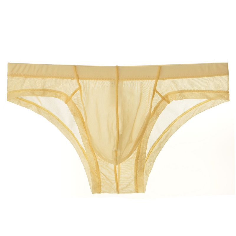 Junyou Herreundertøj Mesh Transparente Trusser Tynde Herre Lommer Sexede Åndbare Sommershorts til Unge Mænd_voghion.com