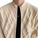 Autumn And Winter Stand-up Collar Zipper Knitted Cardigan Large Size Loose Solid Color Thickened Sweater Jacket Boys Trend_voghion.com