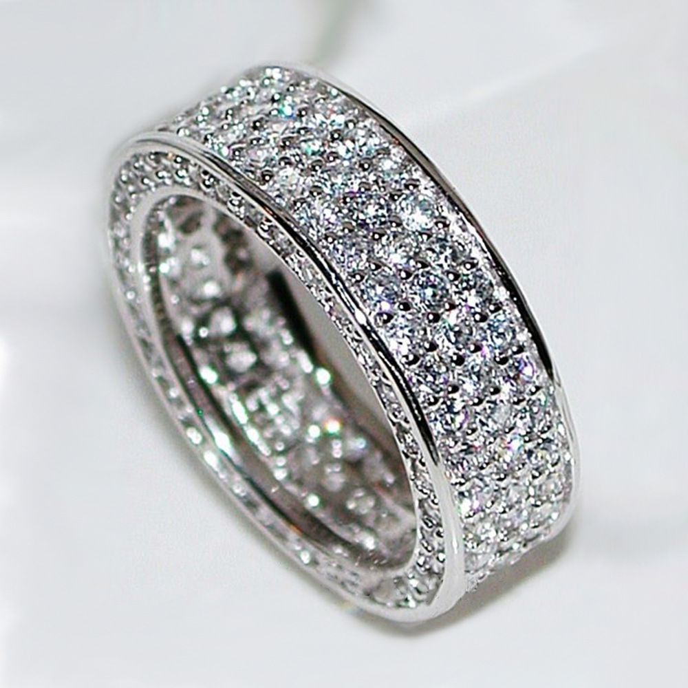 Cao Shi Koreanische-stil net rot temperament gypsophila multi-reihe voller zirkon ring spot_voghion.com