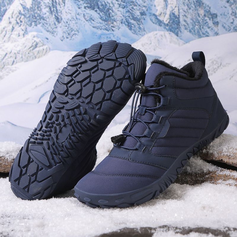 Cotton Shoes Waterproof Hiking Cotton Boots Plus Velvet Warm Shoes Couple Sports Thick Anti Ski Snow Boots_voghion.com