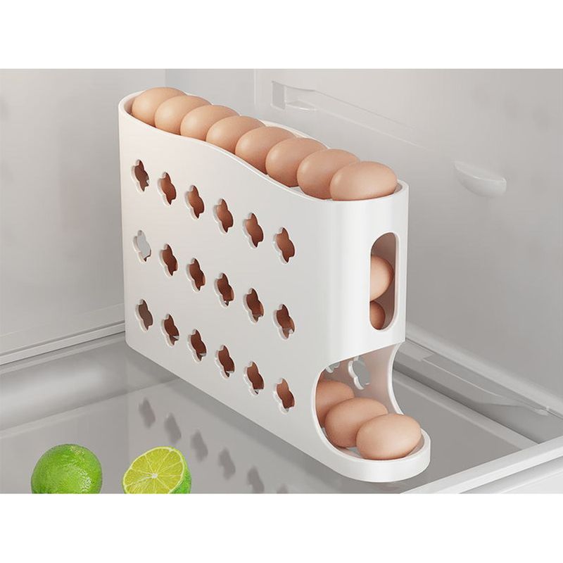 Rolling Slide Storage Food Grade Kühlschrank Seitentür Ei spezielle Frischhaltebox Organizer Magic_voghion.com