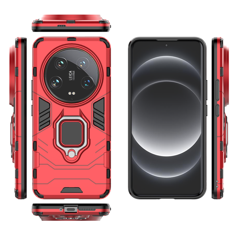 Funda para teléfono con soporte de anillo para hombre de negocios exclusivo para Xiaomi 14 Redmi 12 13C Note12 13Pro 13Pro 4G 5G_voghion.com