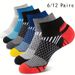 6/12 Paar Bunte Herren-Socken Mit Guten Wade, Modisch, Bequem, Herbst, Klassisch, Schwarz, Business-Socke, Hochwertige Herren-Kurzsocken_voghion.com