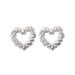 Japán és koreai széltörő ezüst néhány két szerelem fülbevaló női édes temperamentum dizájn érzéki kis üreges szív fülbevaló kiváló minőségű érzék_voghion.com