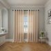 Striped Voile Sheer Curtains - Light Filtering Window Drapes For Living Room & Bedroom (Ready-Made, Luxury Minimalist Style)_voghion.com