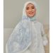 Muslim headscarf Printed Square Cotton Rayon Scarf For Women 110*110cm_voghion.com