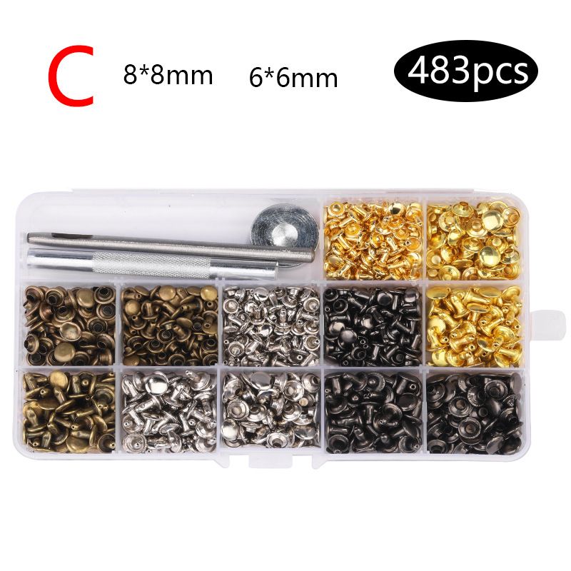 483 sztuk/zestaw zestaw czterech klamer okrągła metalowa mosiężna klamra klamra do odzieży klamra żeńska akcesoria bagażowe guziki_voghion.com