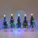 7-Color LED Christmas Tree With Light Strings - Mini Desktop Holiday Decor For Home, Office, Nursery & Festive Window Displays_voghion.com