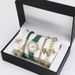Conjunto de regalo de reloj de pulsera para mujer, reloj para mujer, conjunto de pulsera y joyería._voghion.com