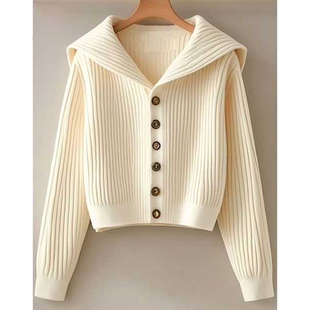 K Fashionable Retro Lazy Style High-end Feeling Sweater, Slimming Knitted Cardigan For Women's Clothing._voghion.com