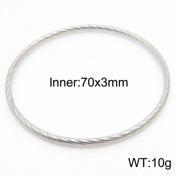 Moudeschmuck Temperament populär Multi-Layer-Stapelspiral vergoldet 3mm einfache Rank Titanstahlarmband fir Fraen_voghion.com