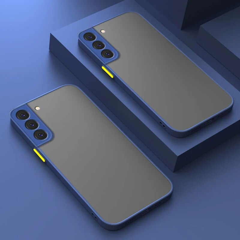 Stoßfeste matte Silikon-Telefonhülle für Samsung Galaxy A54 A34 A14 5G A04 A32 A42 A52 A73 A53 M53 M33 M23 Klare Rückseite_voghion.com