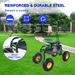 Carrello da giardino, sedia da lavoro con ruote, sgabello da giardino per piantare, sedile girevole a 360 gradi, scooter station wagon con maniglia di sterzo e utilità_voghion.com