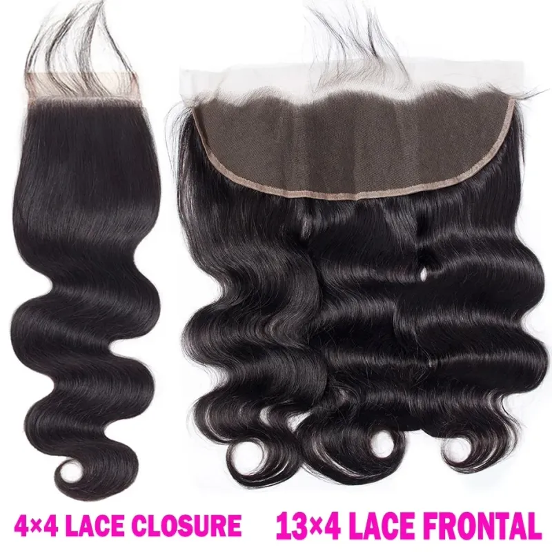 12A Lace HD Transparent Frontal Water Wave Closure Human Hair Brazilian Kinky Curly Straight_voghion.com