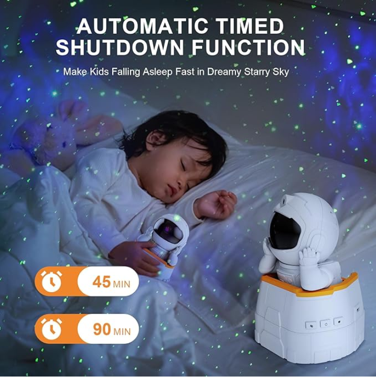 Astronaut Galaxy Projector, Star Night Light Space Projector, Starry Nebula Ceiling LED Lamp With Remote Control, USB Powered_voghion.com