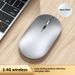 Wireless Silent Mouse – Bluetooth & 2.4G Dual Mode, 1600DPI, 4-Way Scroll, Rechargeable Ergonomic Mouse For Laptop/Office_voghion.com
