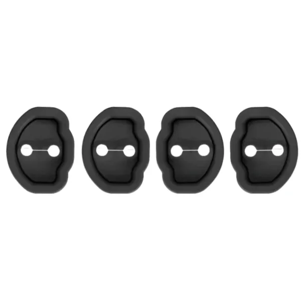 4 pezzi di smorzamento silenzioso in silicone con fibbia di bloccaggio per portiera auto, copertura protettiva anticollisione per Tesla 3 modello Y_voghion.com