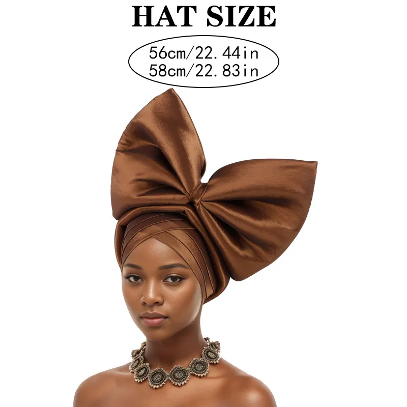 Hot Selling Headwear Wedding New Style Big Bow Headscarf Baotou Hat Xiyintemu_voghion.com
