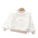 Mädchenpullover plus samtverdicktes warmes Oberteil 2022 Winter neuer koreanischer Stil pelziger Rundhalsausschnitt aus Kunstfell für Babys und Kinder_voghion.com
