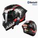 Capacete modular para motocicleta com certificação 3C, Bluetooth e viseira dupla – casco leve em ABS, spoiler ajustável, proteção facial completa para homens e mulheres_voghion.com