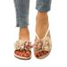 Women's Floral French Style Flat Sandals - Elegant Slides To Pair With Dresses For Summer_voghion.com