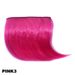 Hairpiece Clip In Extensions Synthetic Gradient Bangs Fake Hair Piece 12 Colors_voghion.com